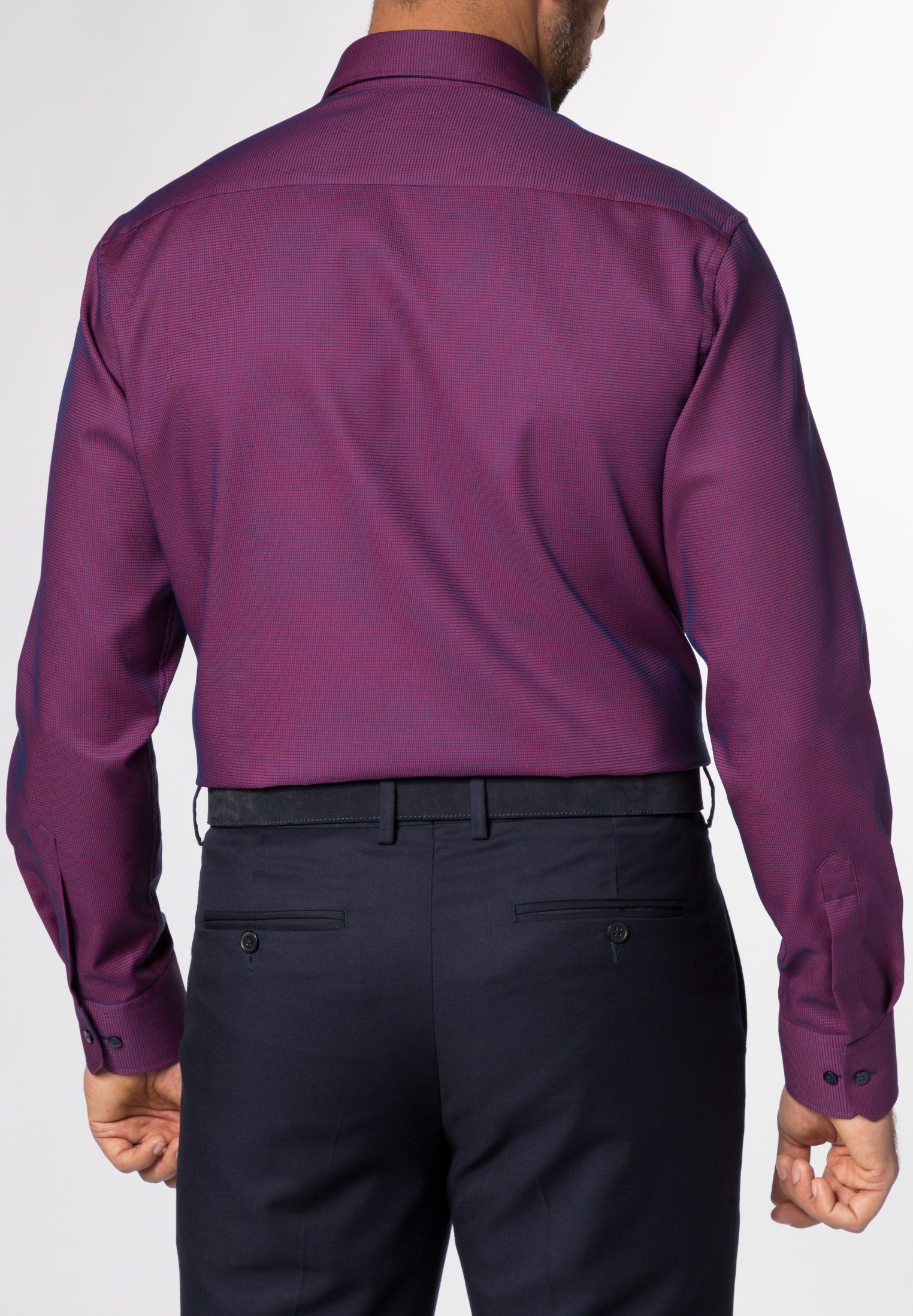 ETERNA LANGARM HEMD MODERN FIT FANTASIEBINDUNG