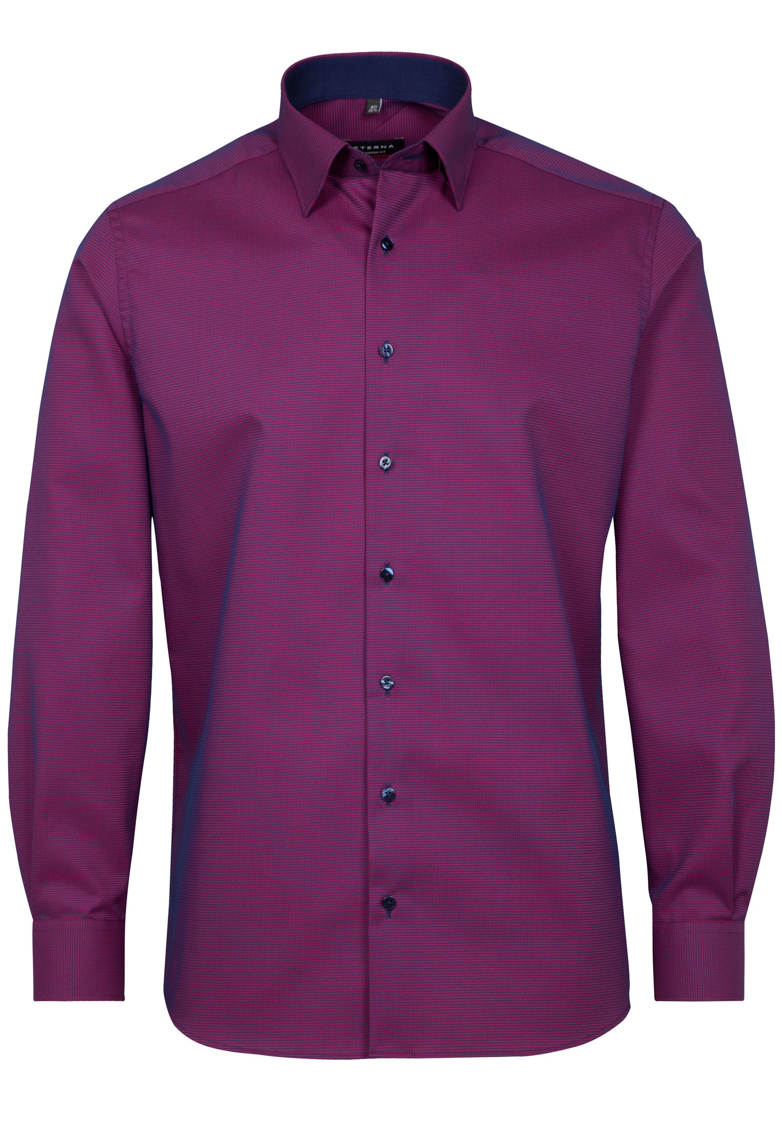ETERNA LANGARM HEMD MODERN FIT FANTASIEBINDUNG