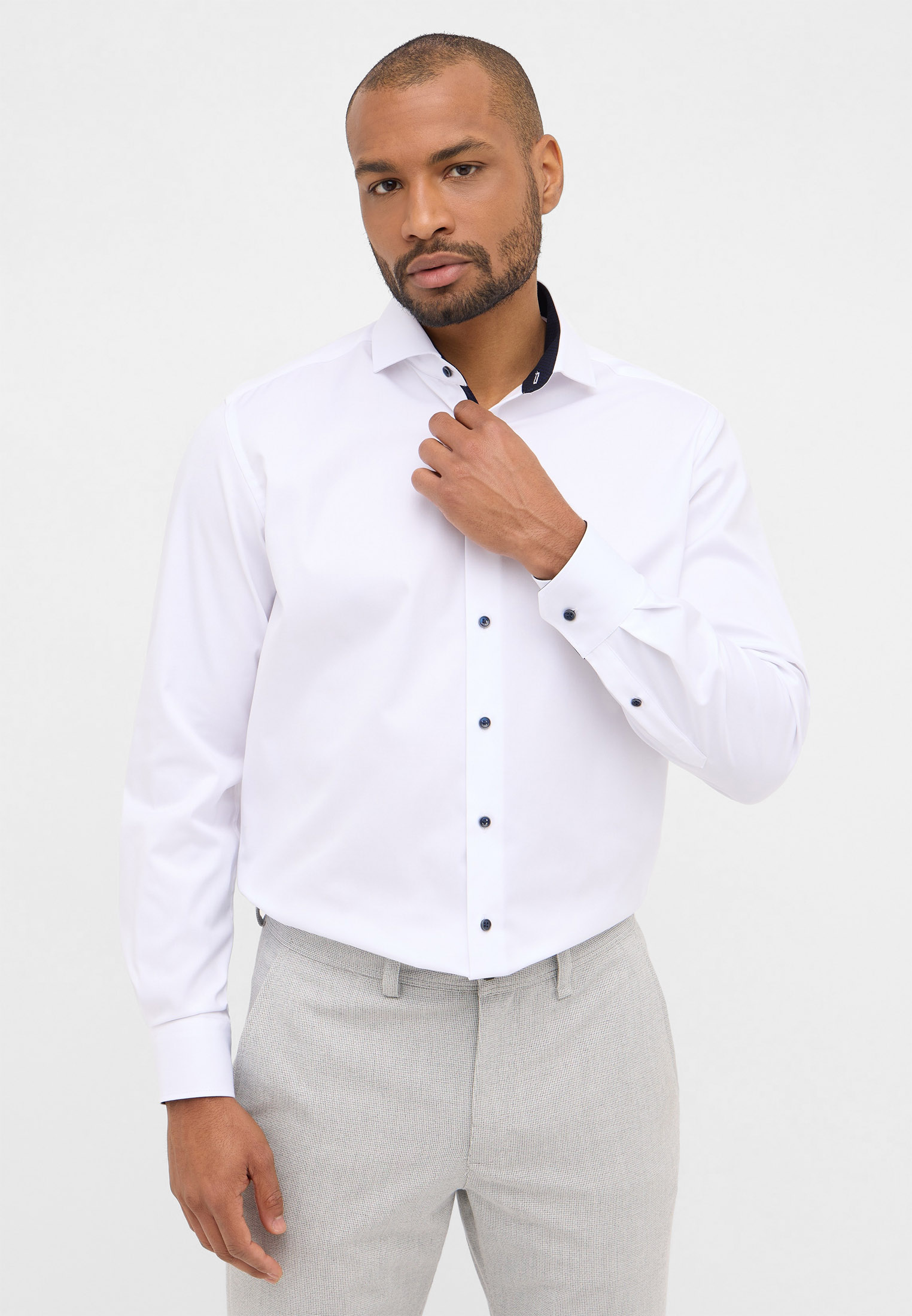 ETERNA LANGARM HEMD MODERN FIT COVER SHIRT TWILL