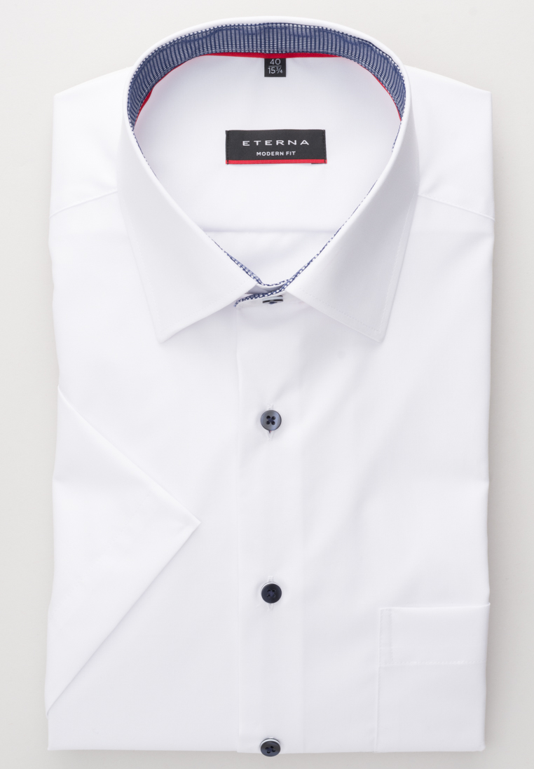 ETERNA KURZARM HEMD MODERN FIT CHAMBRAY