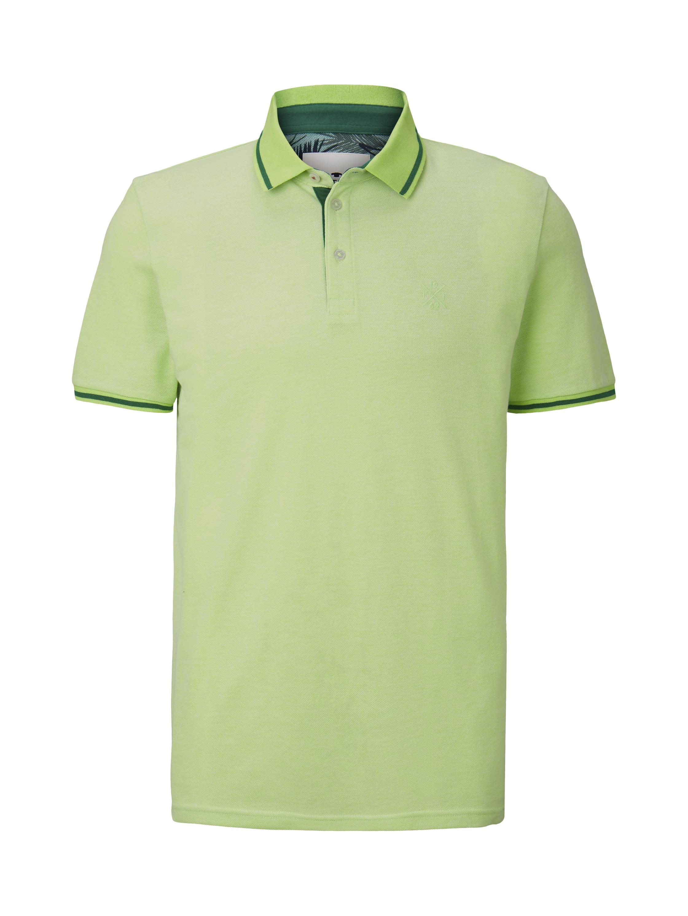 summer two-tone polo, neon green two tone
