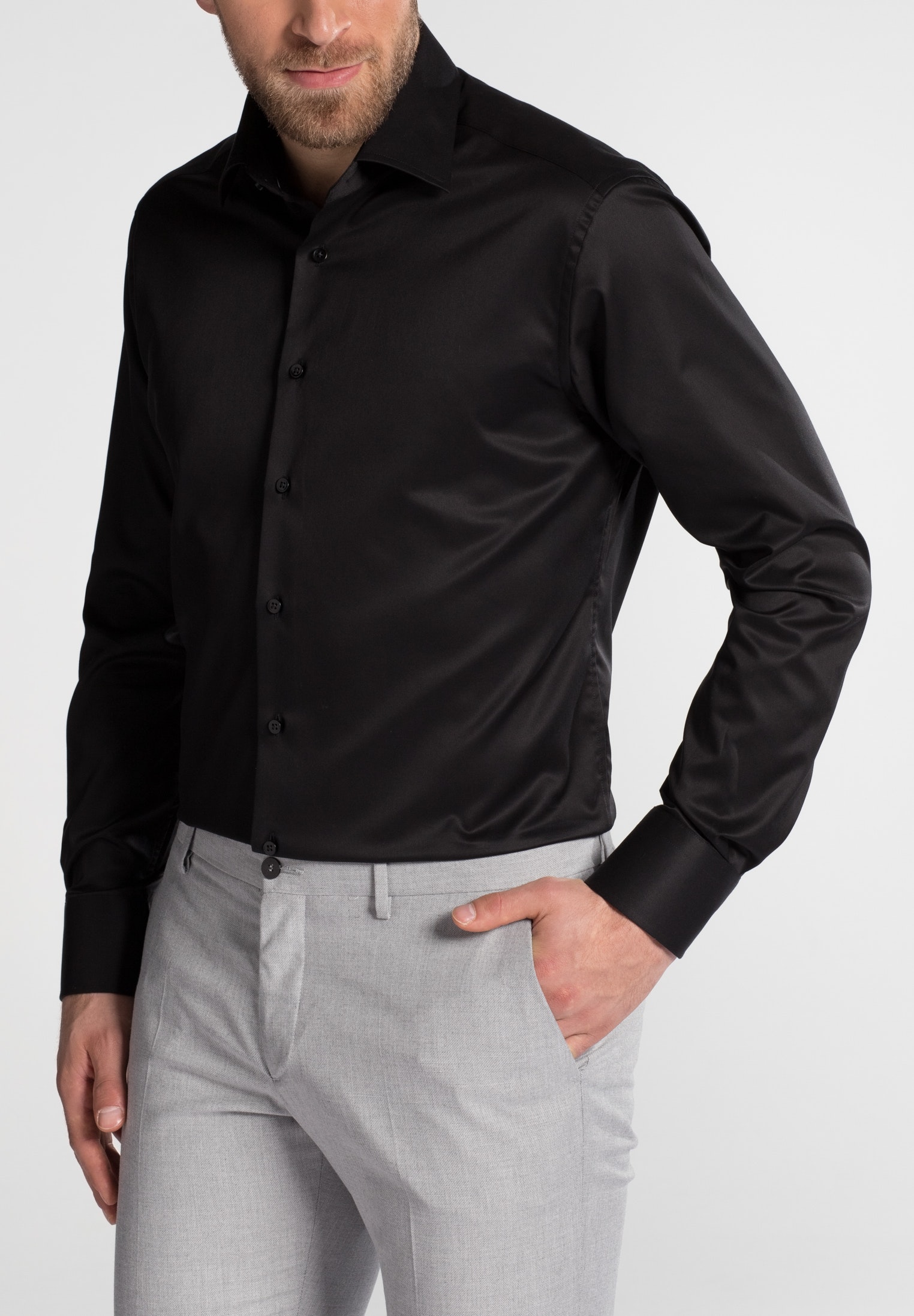 ETERNA LANGARM HEMD MODERN FIT GENTLE SHIRT TWILL