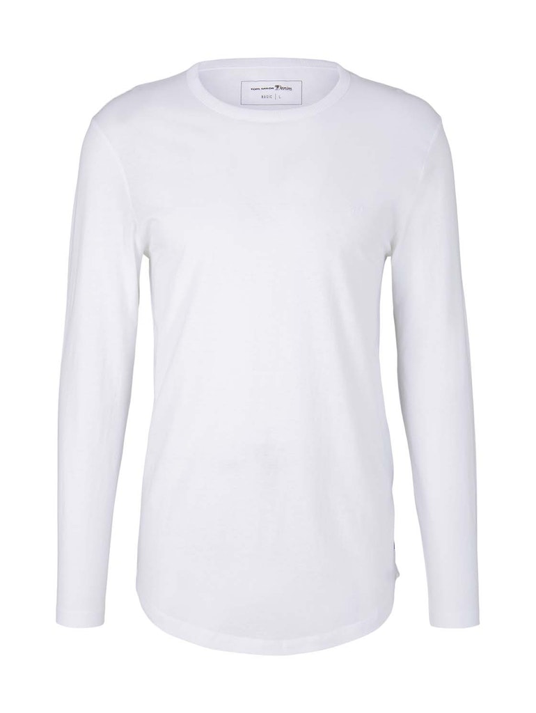 basic longsleeve T-shirt, White