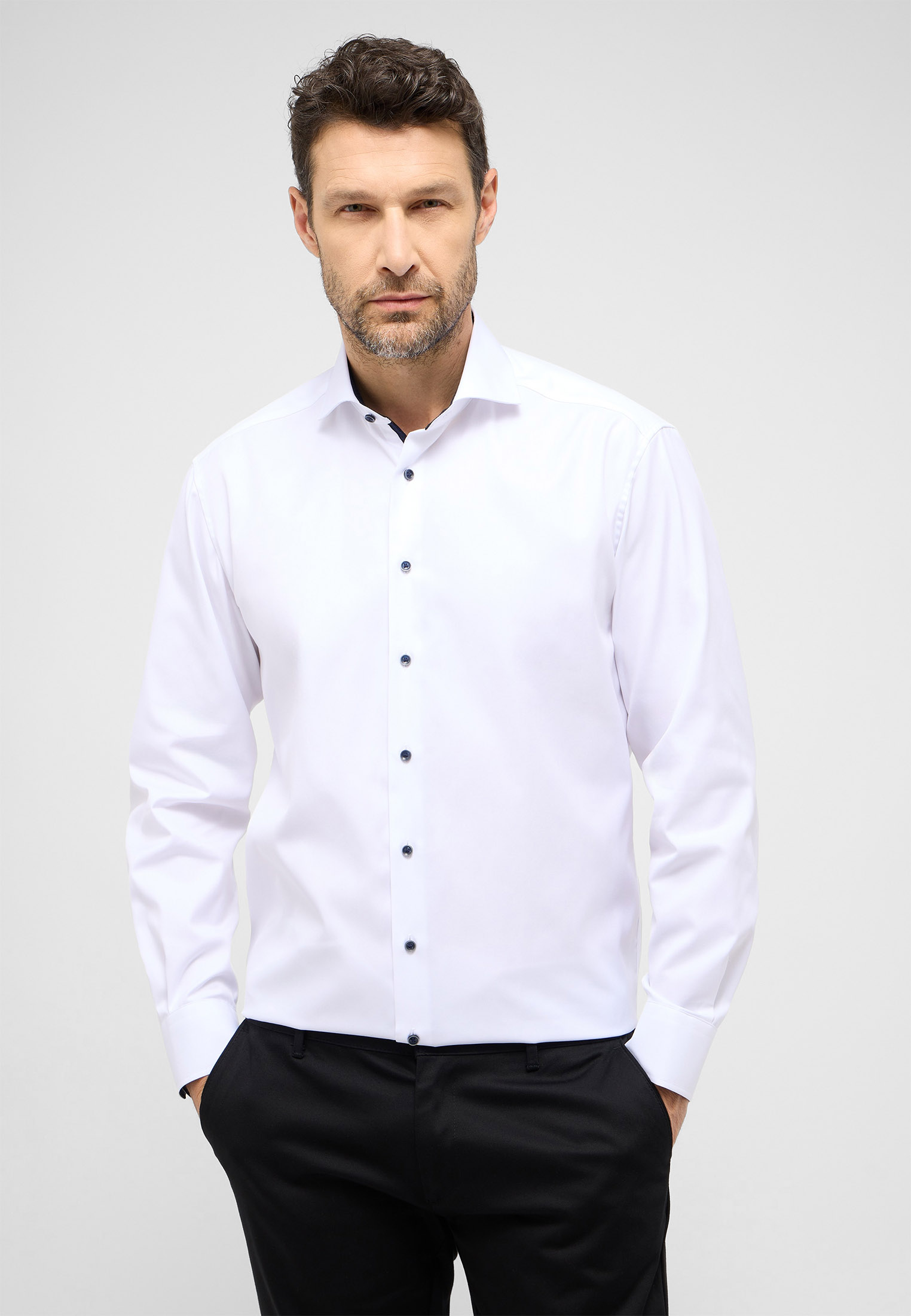 ETERNA LANGARM HEMD COMFORT FIT COVER SHIRT TWILL
