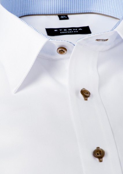 ETERNA COMFORT FIT LANGARMHEMD OXFORD WEISS