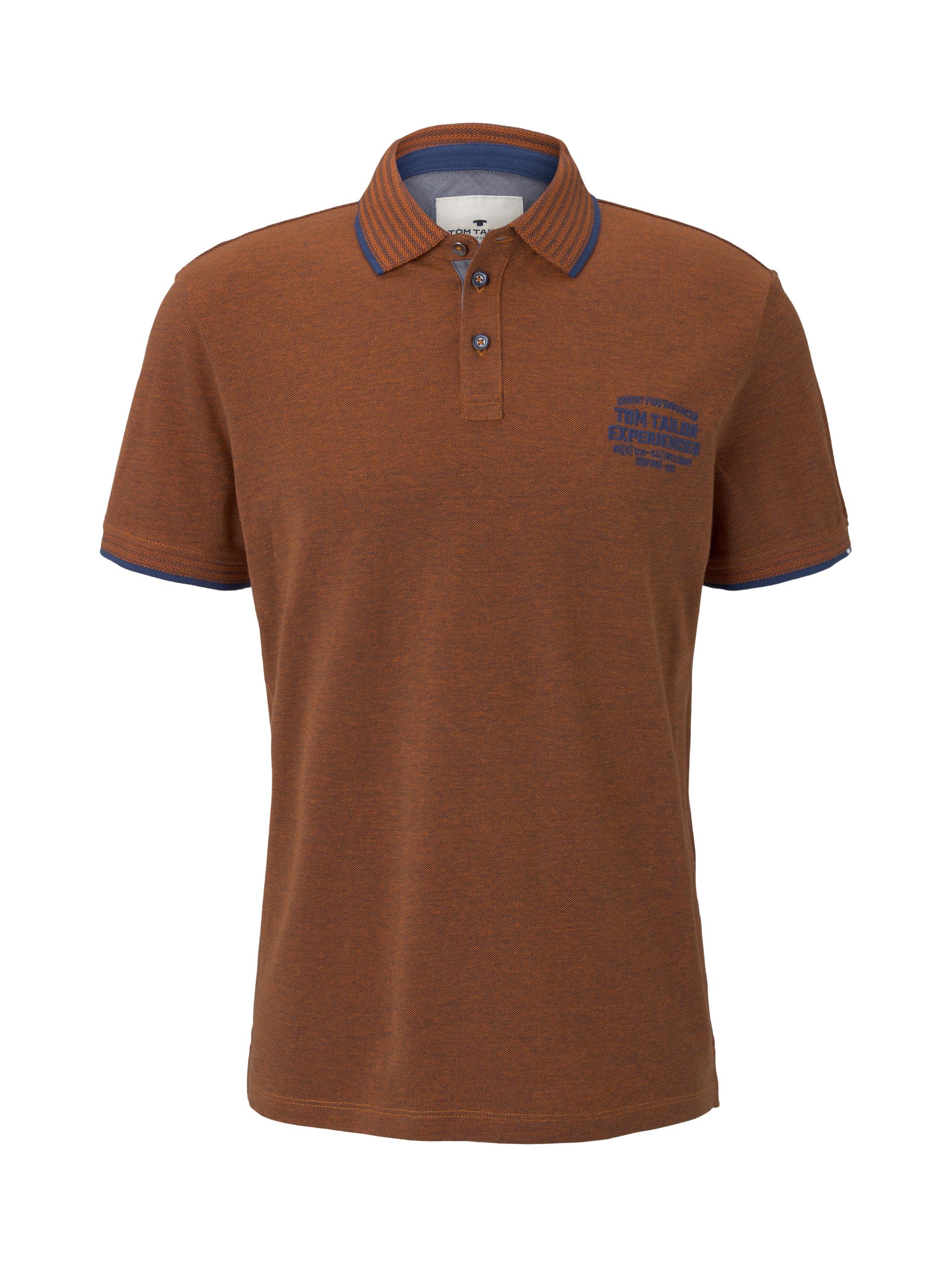 polo two tone with tipping, orange twotone structure