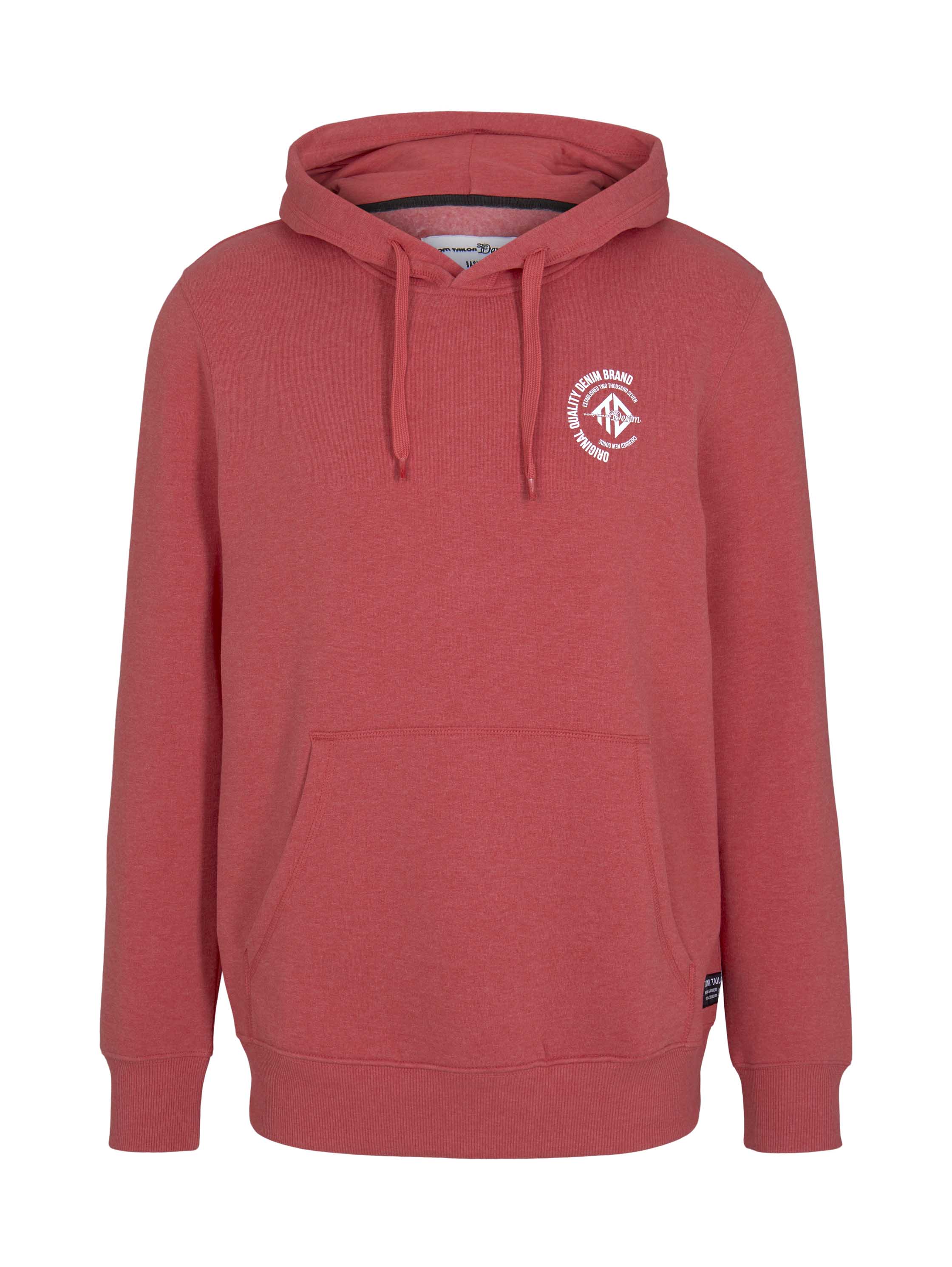 Hoody w. chest print, Normal Red