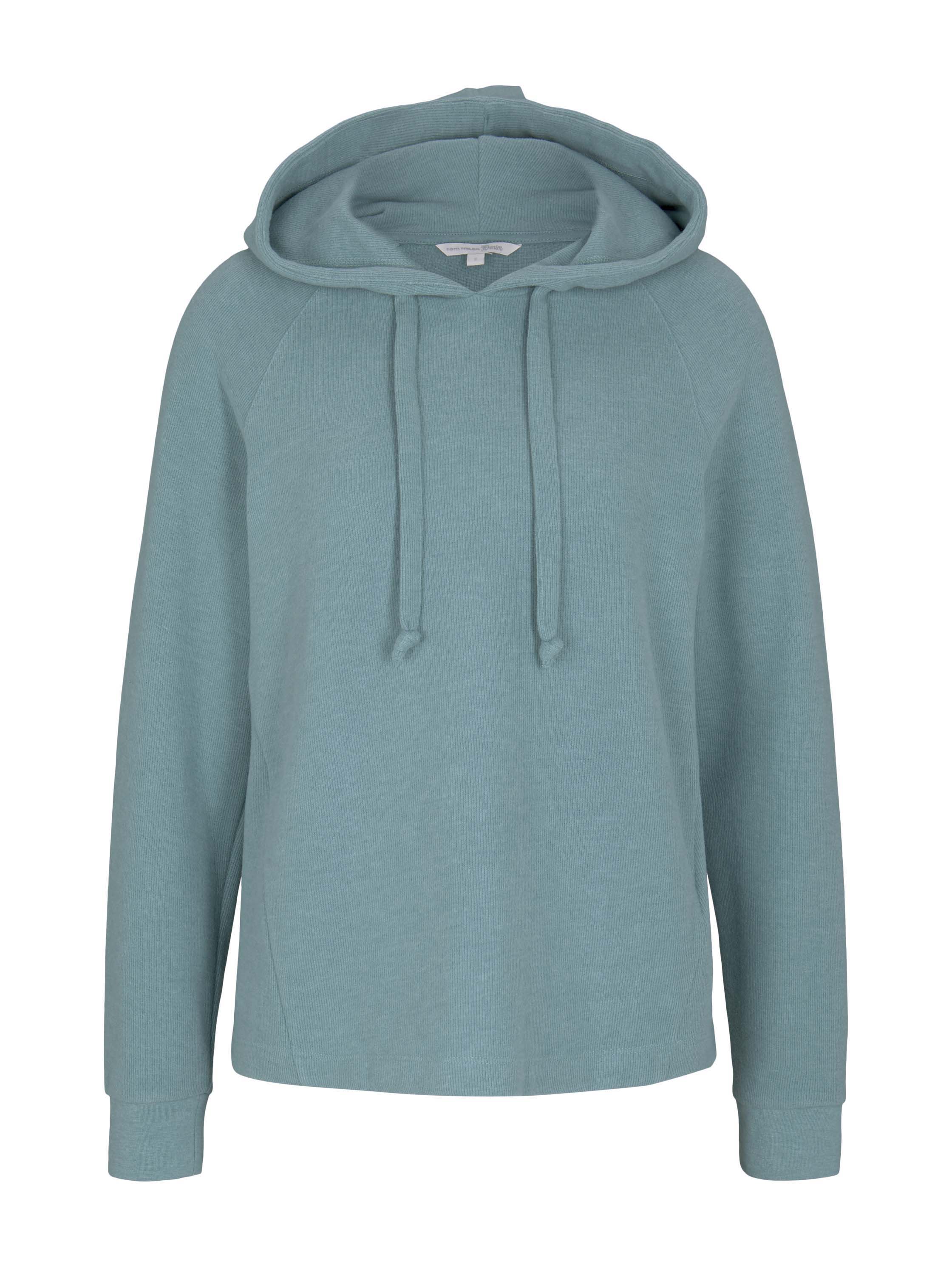 brushed hoodie sweat, Mineral Stone Blue