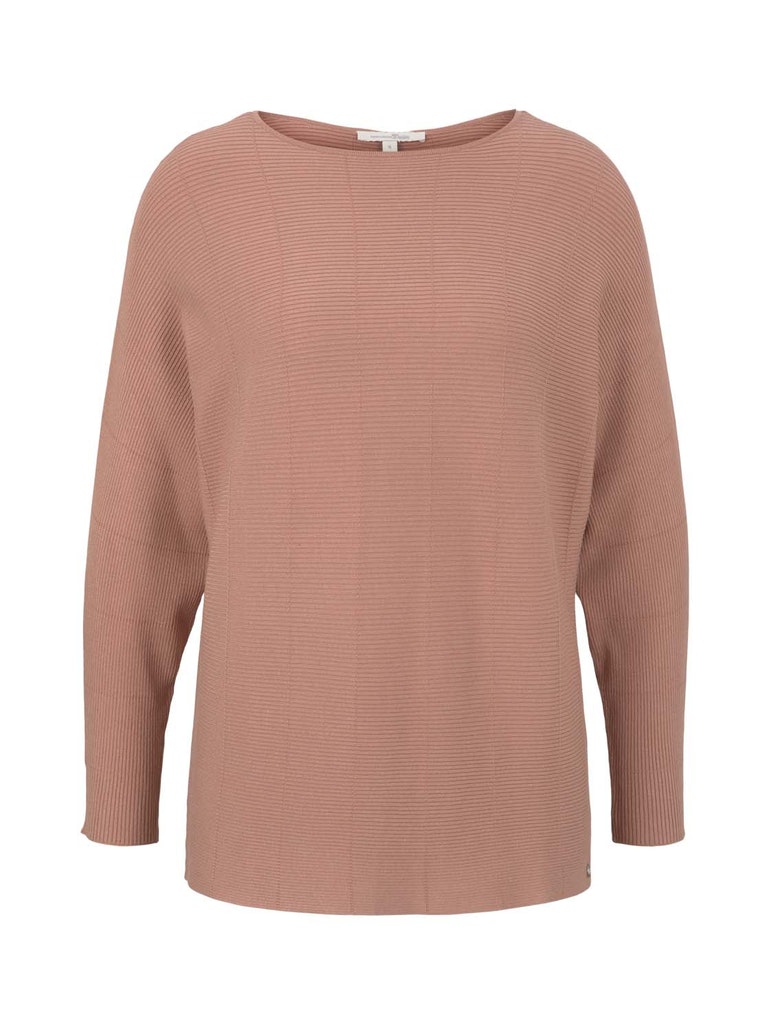 batwing pullover, clay rose