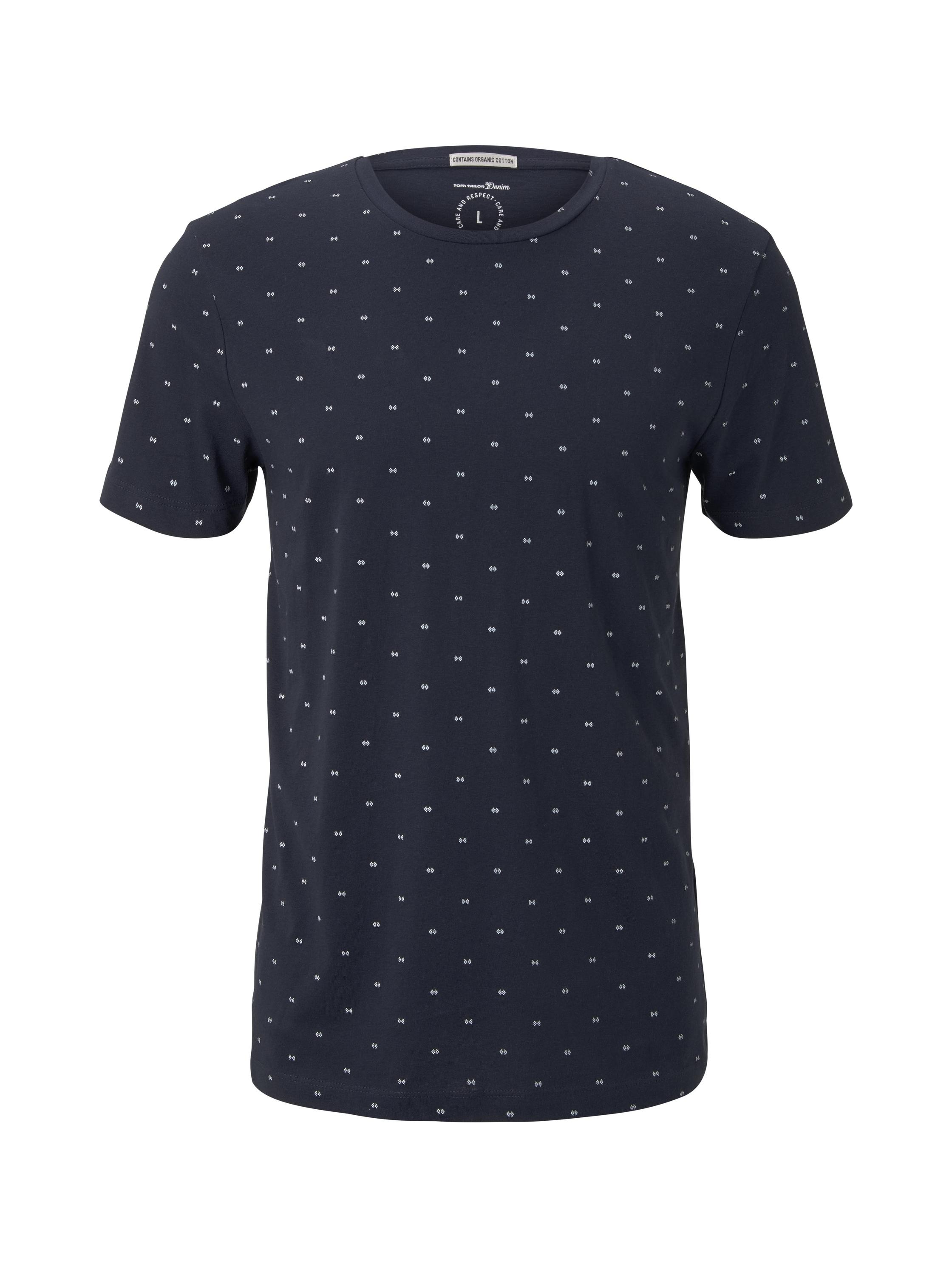 alloverprinted T-shirt, navy small element print