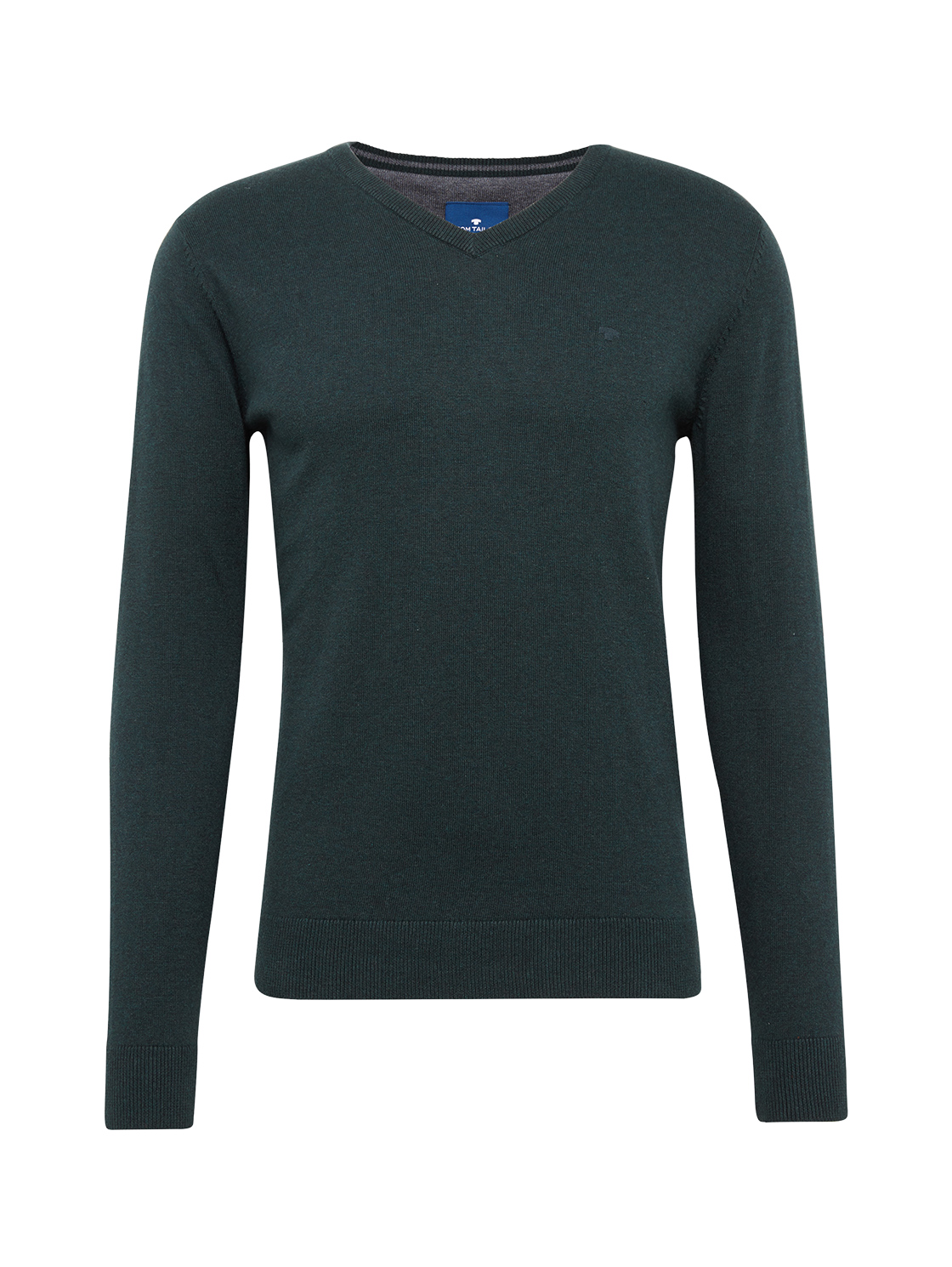 basic v-neck sweater Knit V-Ne, dark gable green