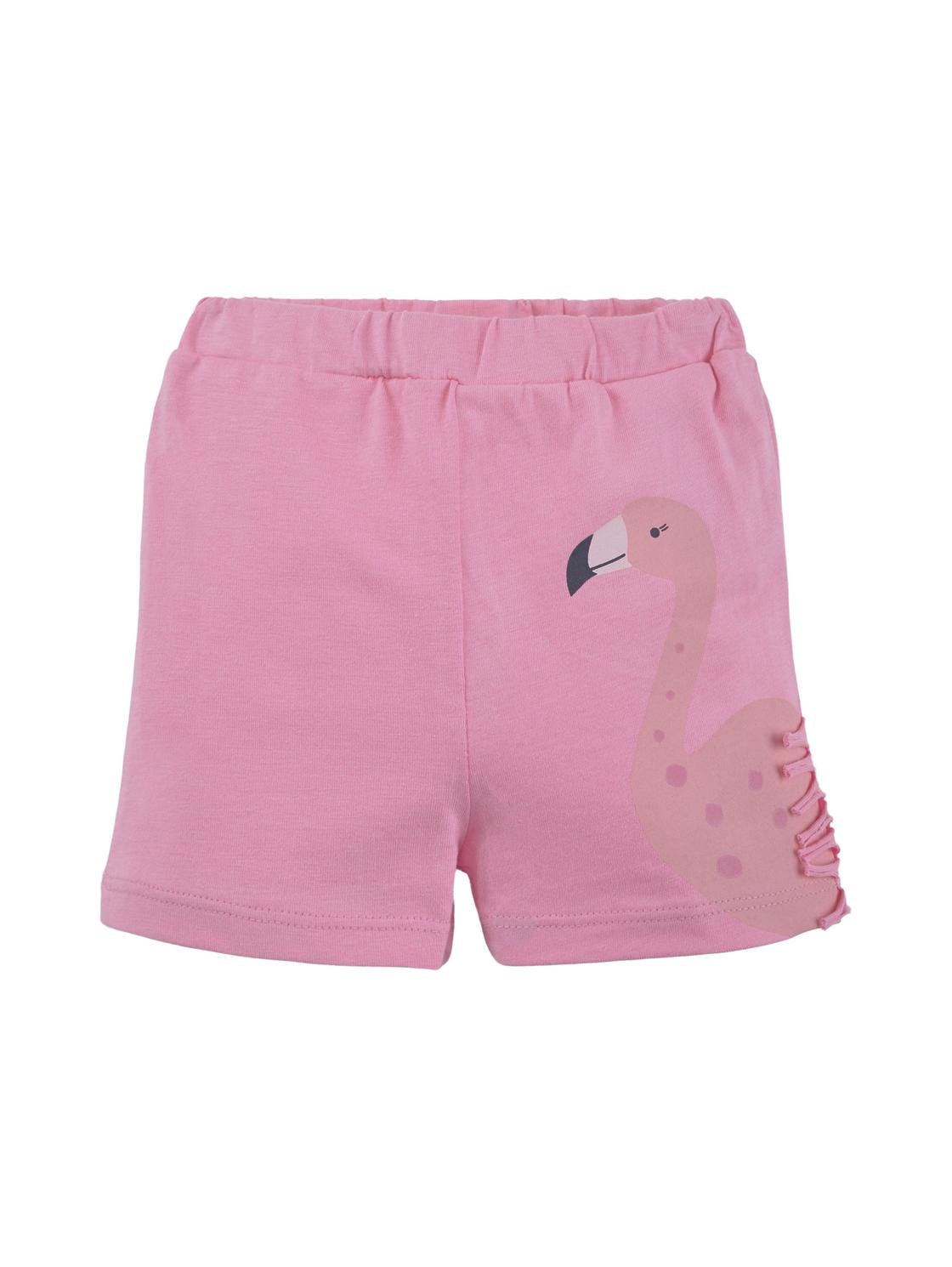 jersey shorts placed print, sachet pink-rose