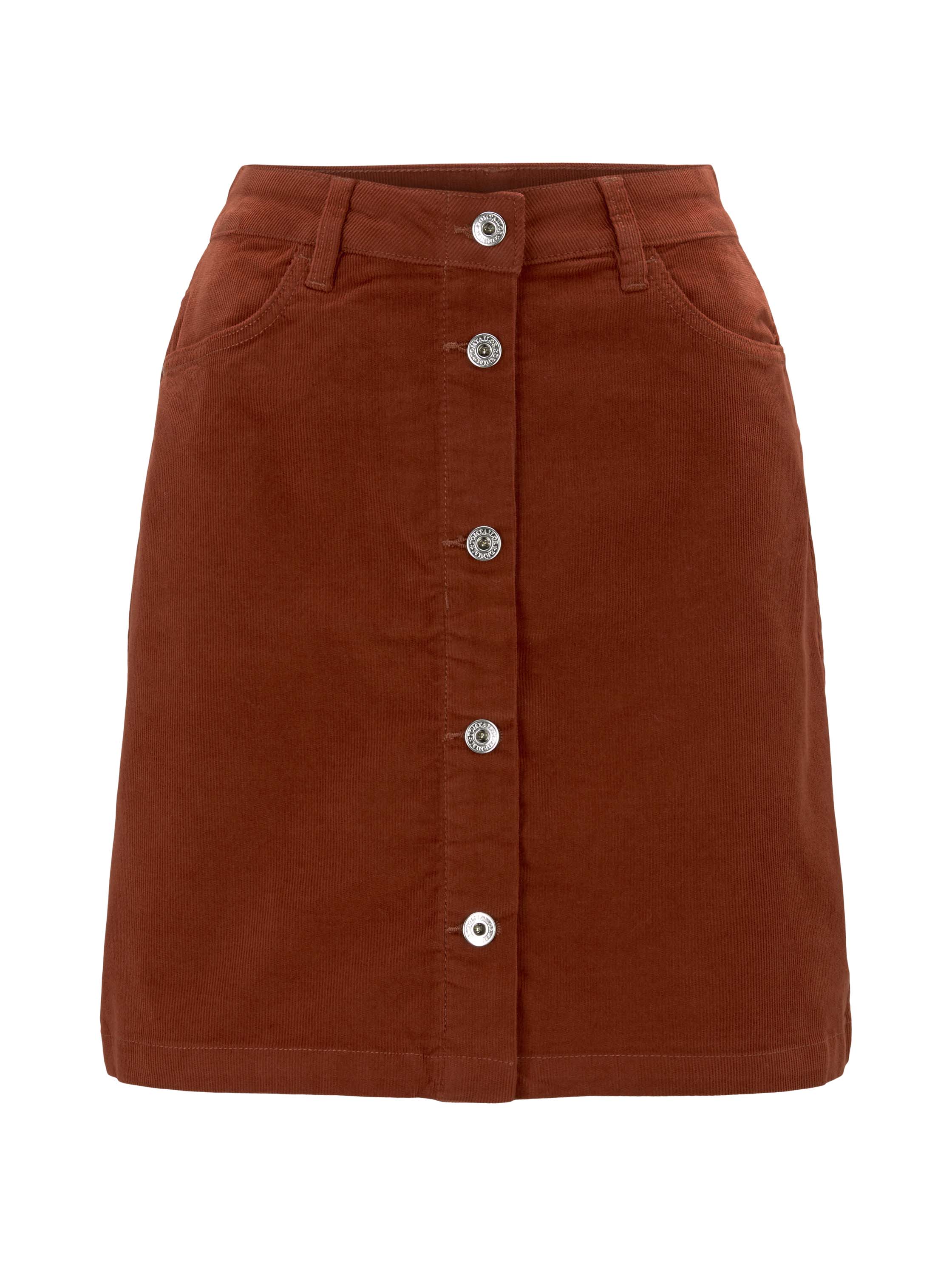 corduroy mini skirt, Rust Orange