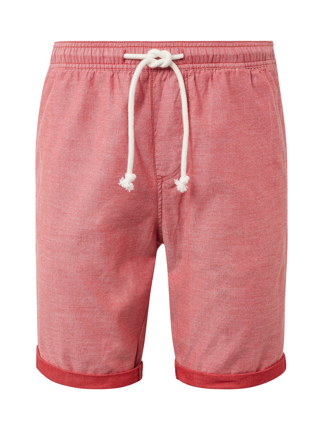 beach shorts yarn dye, red yarndye pique             Red