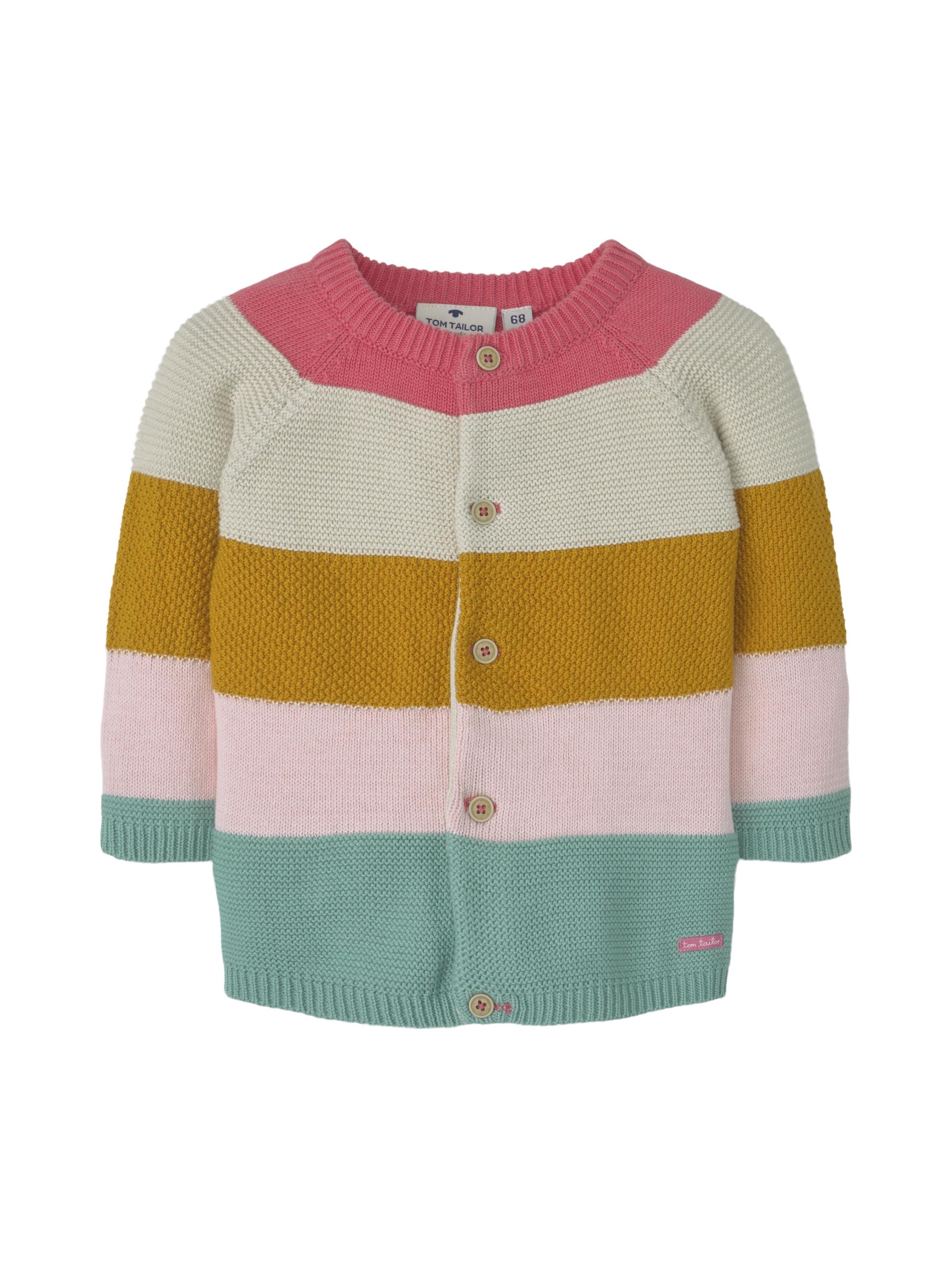 knit cardigan striped, original-multicolored